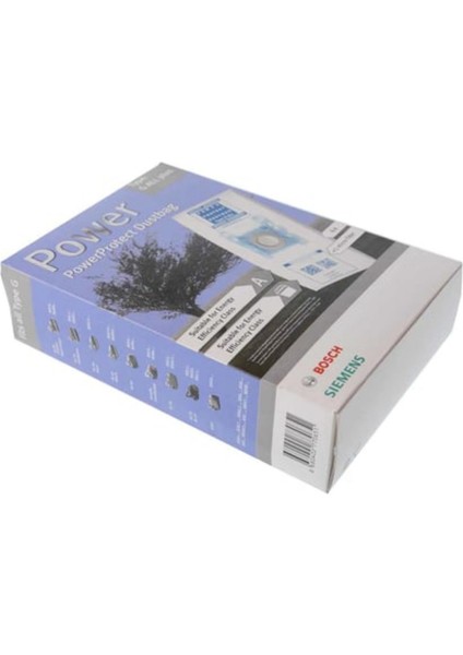 1. Kalite Ithal Kutulu Bosch BGL6POW1 Propower 5 Katlı Bez Toz Torbası 12 Adet+3 Micro Filtresi