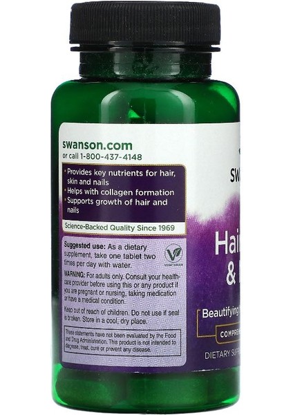 Hair Skin Nail Formula , 60 Tablet modelleri