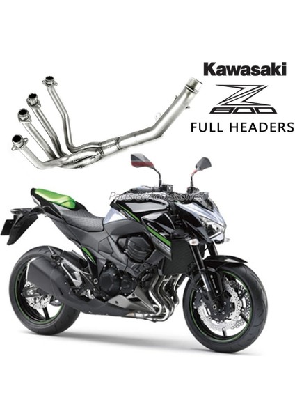 Kawasaki Z800 Full Headers Egzoz Bağlantı Seti