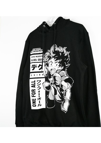 My Hero Academia Kapşonlu Sweatshirt