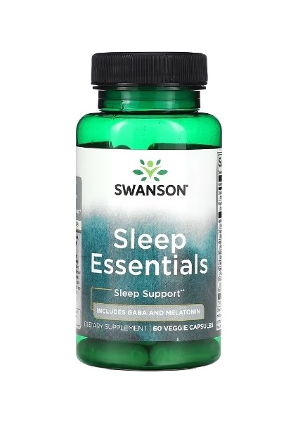 Sleep Essentials, 60 Kapsül (Gaba , Valerian Root +)