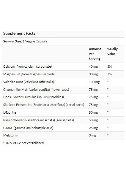 Sleep Essentials, 60 Kapsül (Gaba , Valerian Root +)