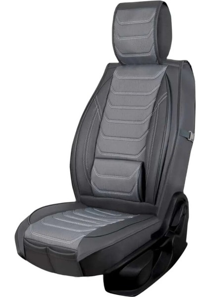 seat Cordoba Uyumlu Lüks Yarı Deri Oto Koltuk Kılıfı Ön/arka Set (Roma) Füme