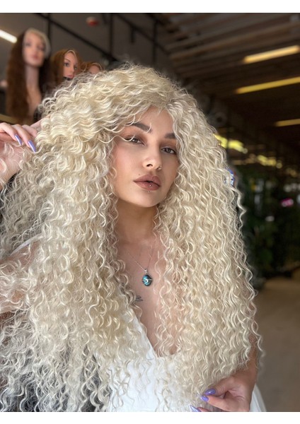 Platin Afro Peruk El Yapımı