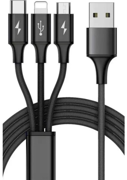 Galaxy S6 Edge Şarj Kablosu 3in1