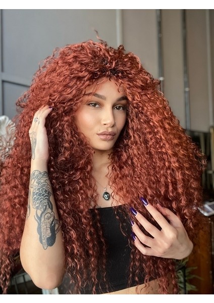 Afro Dalga El Yapımı Peruk 78