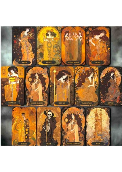 Gold Women Design Tarot Destesi