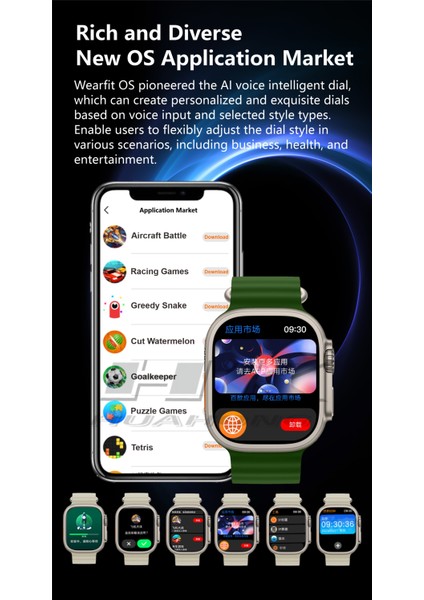 Watch 9 Serisi Hk9 Ultra 2 Gen 3 Amoled Ekran Chatgpt Bt Arama Ios Android Uyumlu Akıllı Saat