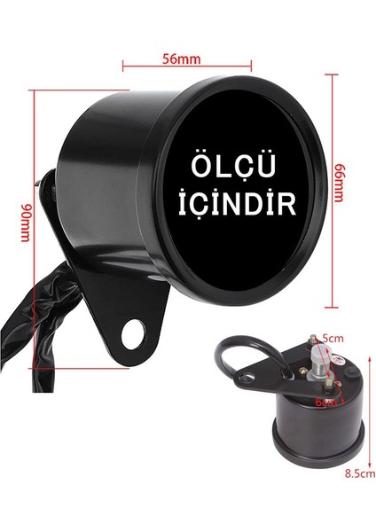 Universal Motosiklet Voltmetre Saati