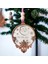 Iskandinav Tarzı Noel Baba Kazımalı Hohoho Yazılı Yılbaşı Ağaç Süsü, Minimalist Noel Yılbaşı Ağacı Dekorasyonu Süsü 1
