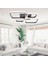 TT050-SY Tt Aydınlatma Baklava Desen Mat Siyah 4 Lü LED Avize 4