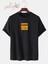 Duman Baskılı Siyah Oversize Tshirt 1
