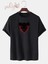 Motive 10 Mg Baskılı Oversize Siyah Tshirt 1
