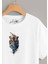 Kaplan Baskılı Yüksek Kaliteli Beyaz Tshirt 1