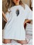 Kaplan Baskılı Yüksek Kaliteli Beyaz Tshirt 3