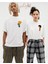 Cedric ve Chen Baskılı Beyaz Sevgili Tişört Kombini Çift Tshirt 2 Adet 1