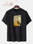Ezhel Karikatür Baskılı Oversize Siyah Tshirt 2