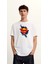 Super Man Yüksek Kaliteli Beyaz Tshirt 2