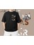Ezhel Is Pas Kir Baskılı Oversize Siyah Tshirt 1