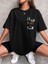 Ezhel Is Pas Kir Baskılı Oversize Siyah Tshirt 2