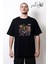 Uzi El Chavo Ön ve Sırt Baskılı Siyah Tshirt 1
