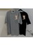 Bugs Bunny Aşk 2 Adet Gri ve Siyah Tshirt Sevgili Kombini 3