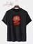 Spiderman Baskılı Oversize Bol Kalıp Siyah Tshirt 2