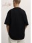 Motive Minimal Tasarımlı Yüksek Kaliteli Siyah Penye Tshirt 3