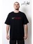 Biz Kötüyüz Aynen Yazılı Oversize Bol Kalıp Siyah Tshirt 2