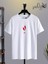 Kırmızı Şarap Kadehi Özel Tasarımlı Beyaz Tshirt Rahat Kalıp 3