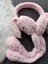 Hareketli Oynar Kulaklı Peluş Tavşan Çocuk Kulak Isıtıcı Koruyucu Kulaklık - Açık Pembe 1