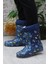 7061 Mavi Füze Içi Peluşlu Su Geçirmez Erkek Çocuk Kar Yağmur Çizmesi 4