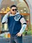 High Nakışlı Oversize Sweatshirt - Lacivert Bej 4
