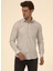 Slim Fit Klasik Yaka Düz Mavi - Buz Erkek Gömlek GM1007100568 4