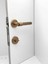 Erva Handles ZK79 Mat Antik Sarı Rozetli Wc Banyo Kapı Kolu 1 Takım 3