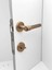 Erva Handles ZK79 Mat Antik Sarı Rozetli Wc Banyo Kapı Kolu 1 Takım 4