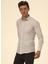 Slim Fit Klasik Yaka Düz Mavi - Buz Erkek Gömlek GM1007100576 5