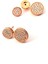 Pırlanta ışıltısında zirkon taşlı gümüş rose earcuff cift küpe 2