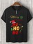 Yılbaşı T-Shirtü Hohoho Merry Christmas Yılbaşı T-Shirt Unisex Pamuklu Noel T-Shirtü Yılbaşı Kostümü 1