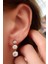 SKY DIAMOND gümüş üç taş küpe 1