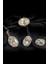 Sky diamond taşlı oval kesim gümüş lüks set takım 2