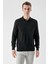 Erkek Siyah Basic Polo Yaka Dynamic Fit Rahat Kesim Triko 2