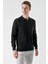 Erkek Siyah Basic Polo Yaka Dynamic Fit Rahat Kesim Triko 3