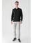 Erkek Siyah Basic Polo Yaka Dynamic Fit Rahat Kesim Triko 5
