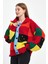 Kadın Renkli Triko Oversize Hırka 3