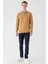Erkek Camel Basic V Yaka Dynamic Fit Rahat Kesim Triko 5