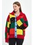 Kadın Renkli Triko Oversize Hırka 5