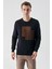 Erkek Lacivert Trend Roma Bisiklet Yaka Dynamic Fit Rahat Kesim Triko 2