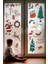 Yeni Yıl Merry Christmas Figürleri Cam Duvar Kapı Sticker Setleri - Yılbaşı Seti 1