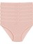 6'Lı Pamuk Kadın Jakarlı Kalpli Bikini Külot Q3575 2